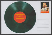 Mayling (Fantasy) Greatest Hits - Willie Nelson - Seven Spanish Angels - glossy postal stationery card unused and fine