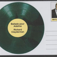 Mayling (Fantasy) Greatest Hits - Richard Clayderman - Ballade pour Adeline - glossy postal stationery card unused and fine