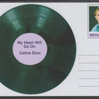 Mayling (Fantasy) Greatest Hits - Celine Dion - My Heart Will Go On - glossy postal stationery card unused and fine