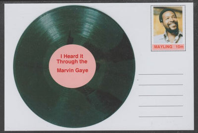 Mayling (Fantasy) Greatest Hits - Marvin Gaye - I Heard it Through the Grapevine - glossy postal stationery card unused and fine