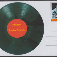 Mayling (Fantasy) Greatest Hits - Aretha Franklin - Respect - glossy postal stationery card unused and fine