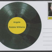 Mayling (Fantasy) Greatest Hits - Robbie Williams - Angels - glossy postal stationery card unused and fine