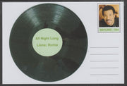 Mayling (Fantasy) Greatest Hits - Lionel Richue - All Night Long - glossy postal stationery card unused and fine