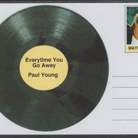Mayling (Fantasy) Greatest Hits - Paul Young - Everytime You Go Away - glossy postal stationery card unused and fine