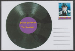 Mayling (Fantasy) Greatest Hits - Van Morrison - Brown Eyed Girl - glossy postal stationery card unused and fine