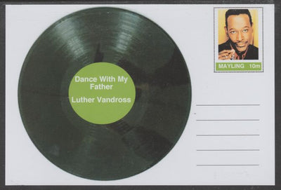 Mayling (Fantasy) Greatest Hits - Luther Vandross - Dance With My Father- glossy postal stationery card unused and fine