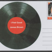 Mayling (Fantasy) Greatest Hits - James Brown - I Feel Good - glossy postal stationery card unused and fine