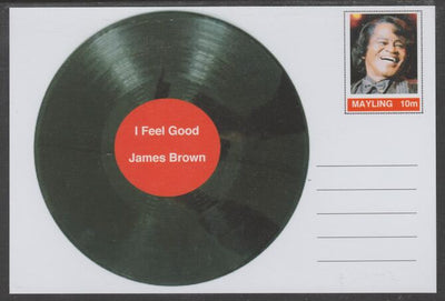 Mayling (Fantasy) Greatest Hits - James Brown - I Feel Good - glossy postal stationery card unused and fine