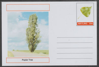 Mayling (Fantasy) Trees - Poplar - glossy postal stationery card unused and fine