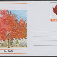 Mayling (Fantasy) Trees - Red Maple - glossy postal stationery card unused and fine