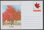 Mayling (Fantasy) Trees - Red Maple - glossy postal stationery card unused and fine
