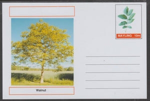 Mayling (Fantasy) Trees - Walnut - glossy postal stationery card unused and fine