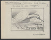 Somalia 1959 Water Birds - White Heron Original artwork on white paper by Corrado Mancioli image size 92 x 65 mm