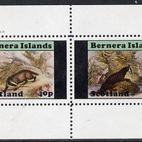 Bernera 1982 Animals (Badger & Otter) perf,set of 2 values (40p & 60p) unmounted mint