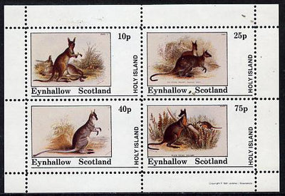 Eynhallow 1981 Wallabys perf,set of 4 values (10p to 75p) unmounted mint