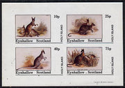 Eynhallow 1981 Wallabys imperf,set of 4 values (10p to 75p) unmounted mint