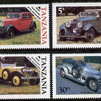 Tanzania 1986 Centenary of Motoring perf set of 4 unmounted mint SG 456-9*