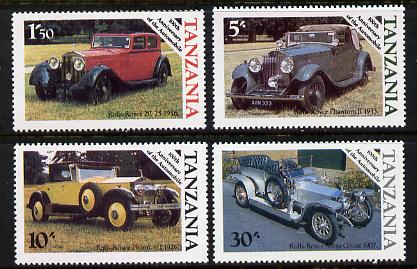 Tanzania 1986 Centenary of Motoring perf set of 4 unmounted mint SG 456-9*