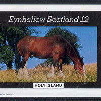 Eynhallow 1982 Horses #3 imperf deluxe sheet (£2 value) unmounted mint