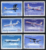 Rumania 1976 Rumanian Airline Anniversary cto set of 6, Mi 3343-48, SG 4218-23*