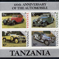 Tanzania 1986 Centenary of Motoring m/sheet unmounted mint SG MS 460