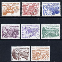 Nicaragua 1987 Agrarian Reform cto set of 8 (various products inscribed 1987) SG 2854-61*
