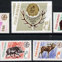 Rumania 1965 Hunting Trophies set of 5 unmounted mint, SG 3332-36, Mi 2460-64*