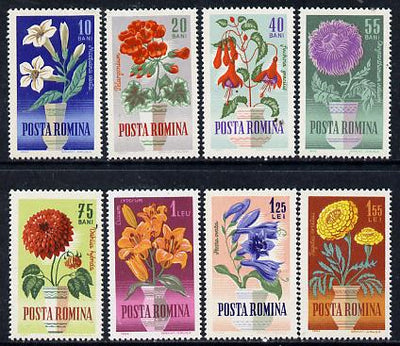 Rumania 1964 Rumanian Flowers set of 8 unmounted mint, SG 3134-4, Mi 2268-75