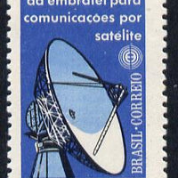 Brazil 1969 Satellite Communications 30c without gum (as issued) SG 1246