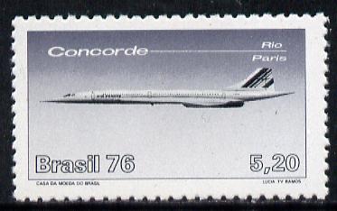 Brazil 1976 Concorde's First Commercial Flight unmounted mint SG 1576*