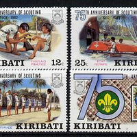 Kiribati 1982 75th Anniversary of Scouting set of 4 vals unmounted mint, SG 189-92 (gutter pairs available - price x 2)