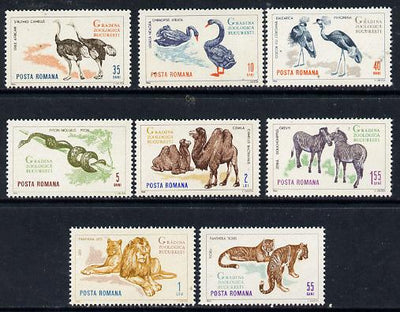 Rumania 1964 Bucharest Zoo set of 8 unmounted mint, SG 3197-3204,,Mi 2330-37