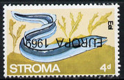 Stroma 1969 Fish 4d (Eel) perf single with 'Europa 1969' opt inverted unmounted mint*