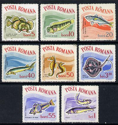 Rumania 1964 Constantza Aquarium set of 8 fish unmounted mint, SG 3146-53,,MI 2280-87*