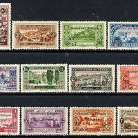 Lebanon 1926 War Refugee Charity Fund complete set of 12 values unmounted mint, SG 79-90*