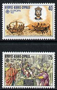 Cyprus 1982 Europa set of 2 (Historical Events) SG 586-87 unmounted mint*