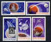 Rumania 1965 Space Probes set of 5 unmounted mint, Mi 2465-69