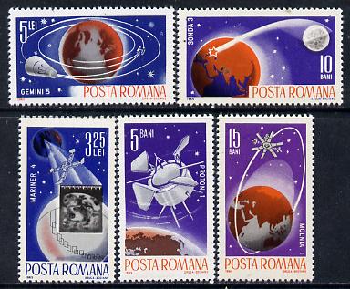 Rumania 1965 Space Probes set of 5 unmounted mint, Mi 2465-69