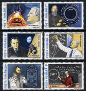 Rumania 1989 Space Pioneers set of 6 unmounted mint, Mi 4575-80