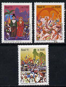 Brazil 1991 Carnival set of 3 unmounted mint SG 2466-68*