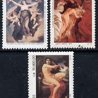 Brazil 1993 Birth Anniversary of Pedro Americo (Painter) set of 3 unmounted mint, SG 2572-74*