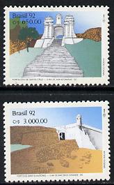 Brazil 1992 Fortresses set of 2, SG 2553-54 unmounted mint*