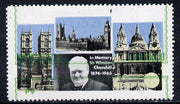 Pabay 1968 Churchill 6d with green (frame, name & value) inverted (unmounted mint but slight set-off on gummed side)