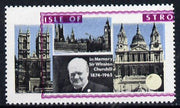 Stroma 1968 Churchill 2s with purple (frame, name & value) misplaced (slight set-off on gummed side)