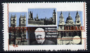 Stroma 1968 Churchill 2s6d with brown (frame, name & value) inverted (slight set-off on gummed side)