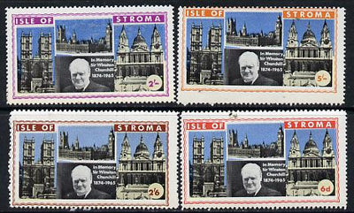 Stroma 1968 Churchill perf set of 4 unmounted mint