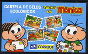 Booklet - Brazil 1992 Monica I 'Ecology' booklet containing se-tenant strip of 4, SG 2539-42 (Cartoon Characters)
