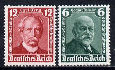 Germany 1936 Daimler & Benz set of 2, SG 601-2