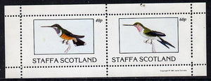 Staffa 1981 Humming Birds #01 perf,set of 2 values (40p & 60p) unmounted mint