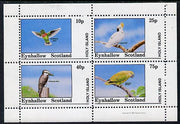Eynhallow 1981 Birds #03 (Humming Bird, Cockatoo, Kookaburra & Parrot) perf,set of 4 values (10p to 75p) unmounted mint